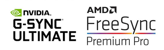 NVIDIA G-SYNC és AMD FreeSync Premium Pro logók