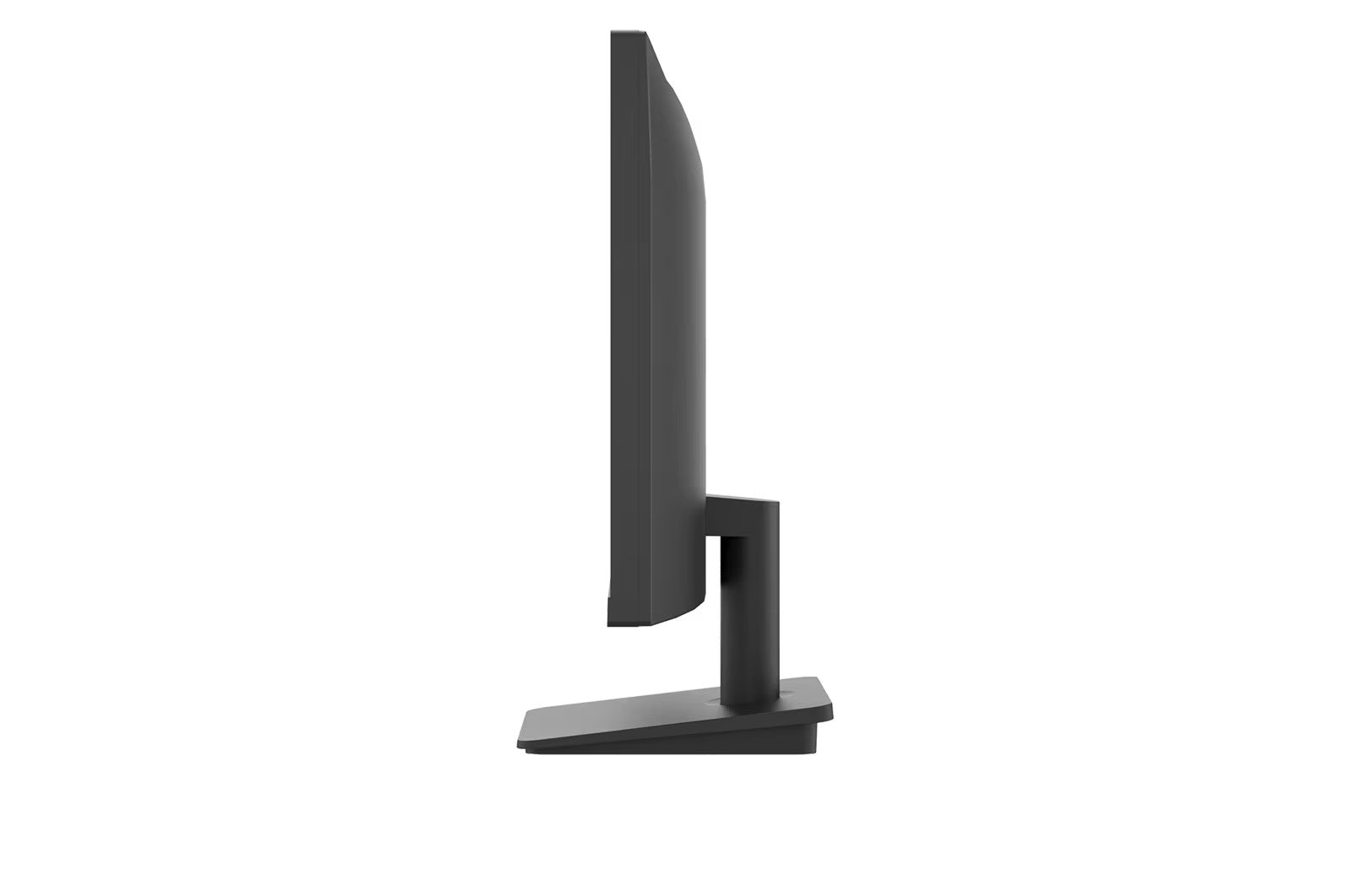 LG 24BA400-B Monitor oldalnézetben talpon.