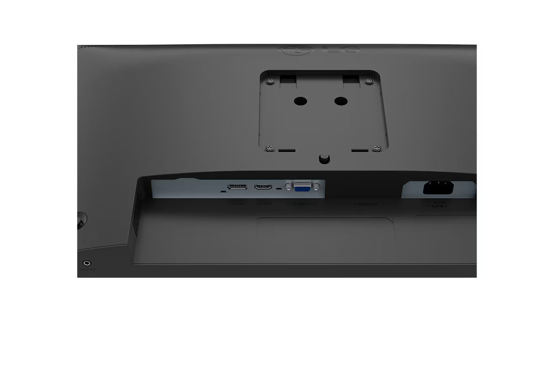 LG 24BA450-B Monitor hátlapi csatlakozó felülete.