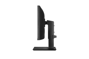 LG 24BP45SP-B Monitor oldalnézetben, talpra szerelve. 