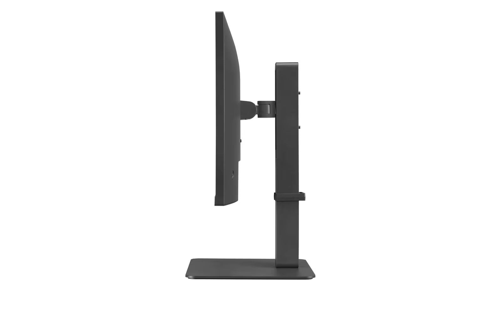 LG 24BR750C Monitor oldalnézetben talpon.