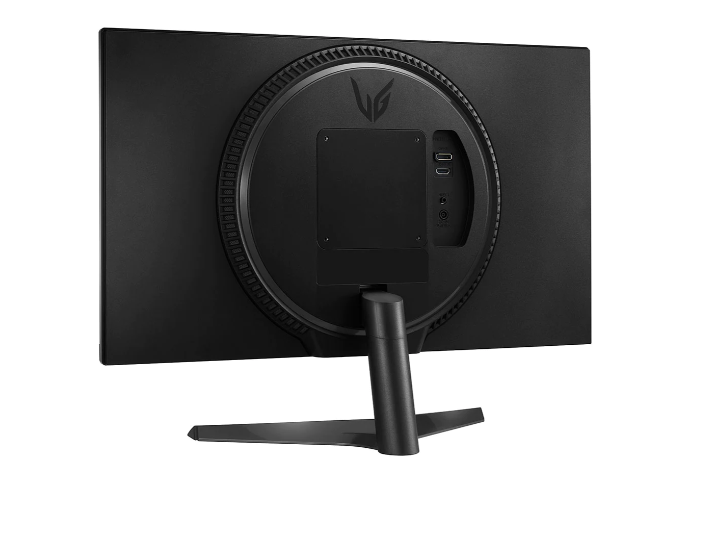 LG 24" UltraGear FHD 144Hz 1ms IPS Gamer Monitor hátulnézet enyhén elfordítva, 24GN60R-B