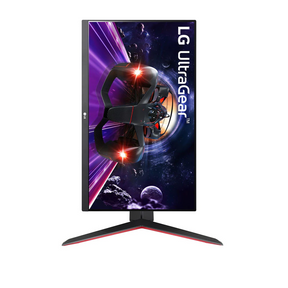 LG 24" UltraGear FHD 144Hz 1ms IPS Gamer Monitor pivot módban elforgatva, 24GN65R-B