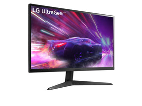 LG 24" UltraGear FHD 144Hz 1ms VA Paneles Gamer Monitor előlnézet jobbra fordítva, 24GQ50F-B