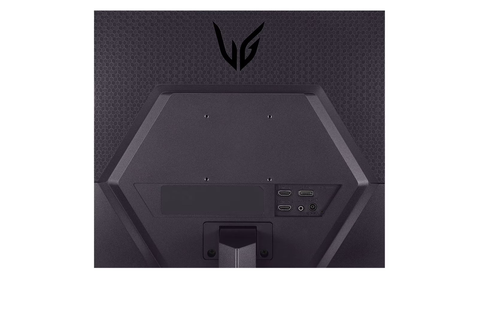 LG 24GS50F Monitor hátlapi csatakozók.