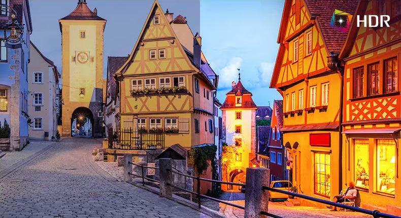 LG 26WQ500-B monitor HDR10 képminősége a hagyományos képminőséghez képest