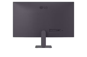 LG 27G411U-B Monitor hátulnézetben talpon.