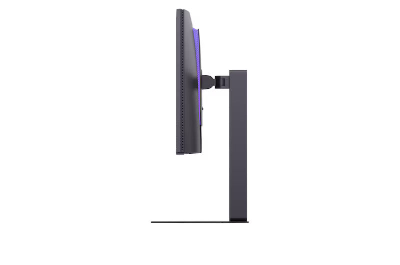 LG 27GM950B Monitor oldalnézetben talpon.