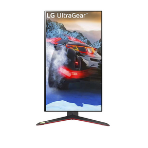 LG 27" UltraGear 4K UHD 160Hz 1ms Nano IPS Gamer Monitor pivot módban elforgatva, 27GP95R-B