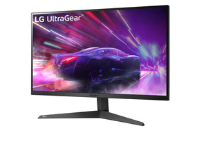 LG 27" UltraGear FHD 144Hz 1ms VA Paneles Gamer Monitor előlnézet enyhén balra fordítva, 27GQ50F-B