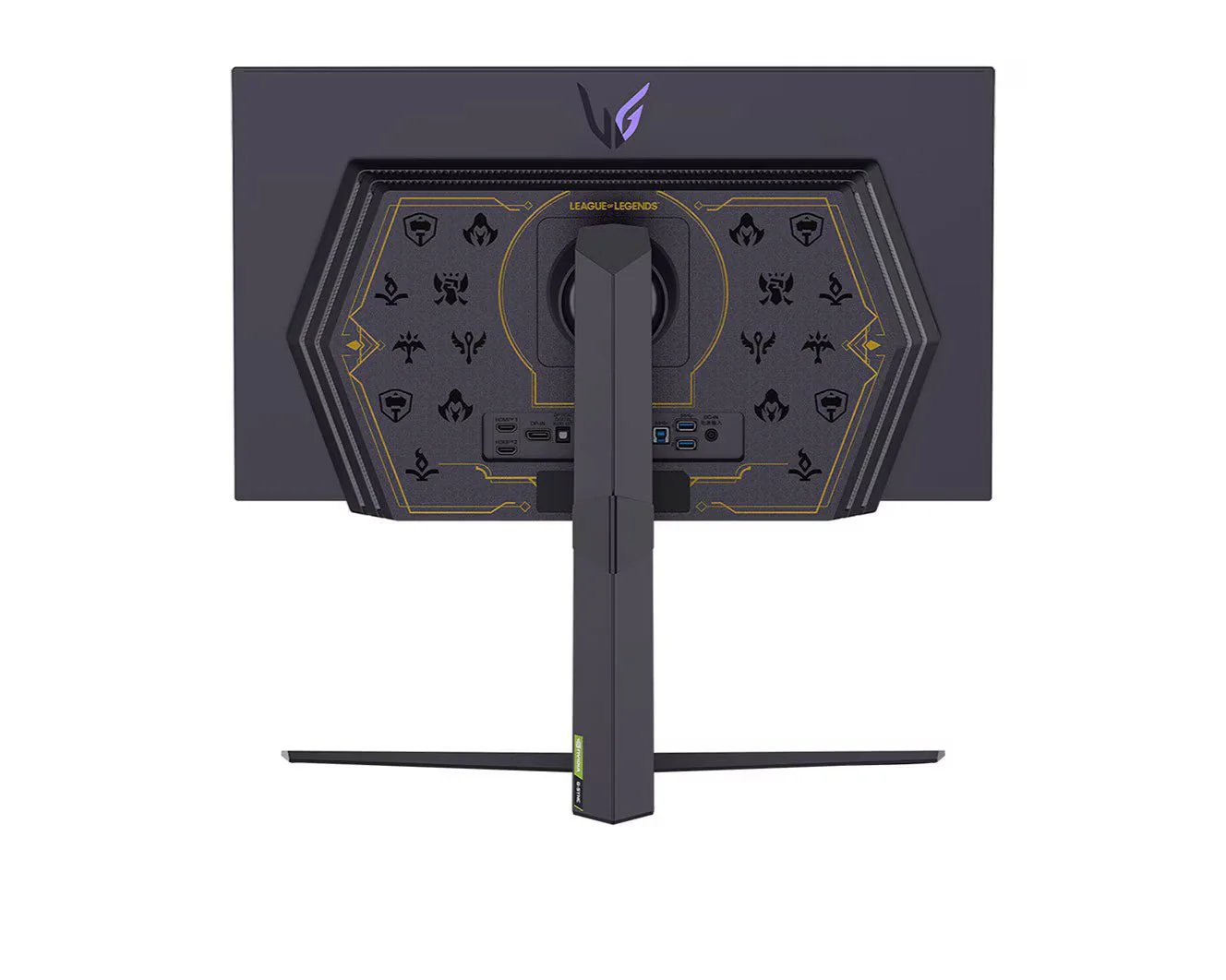 LG 27GR95QL UltraGear OLED monitor hátulnézetben.