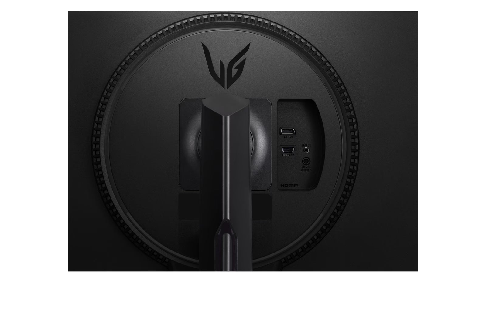 LG 27GS65F Monitor hátlapi csatlakozói.