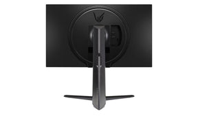 LG 27GS65F Monitor hátulnézetben  talpon. 