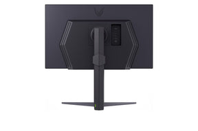 LG 27GS75Q-B Monitor hátulnézetben  talpon.