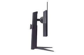 LG 27GS93QE-B Monitor oldalnézetben talpon.