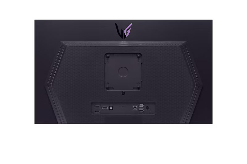 LG 27GS93QE-B Monitor hátlapi csatlakozói és portjai.