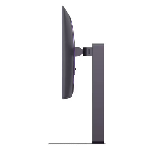 LG 27GX790B-B Monitor oldalnézetben talpon.