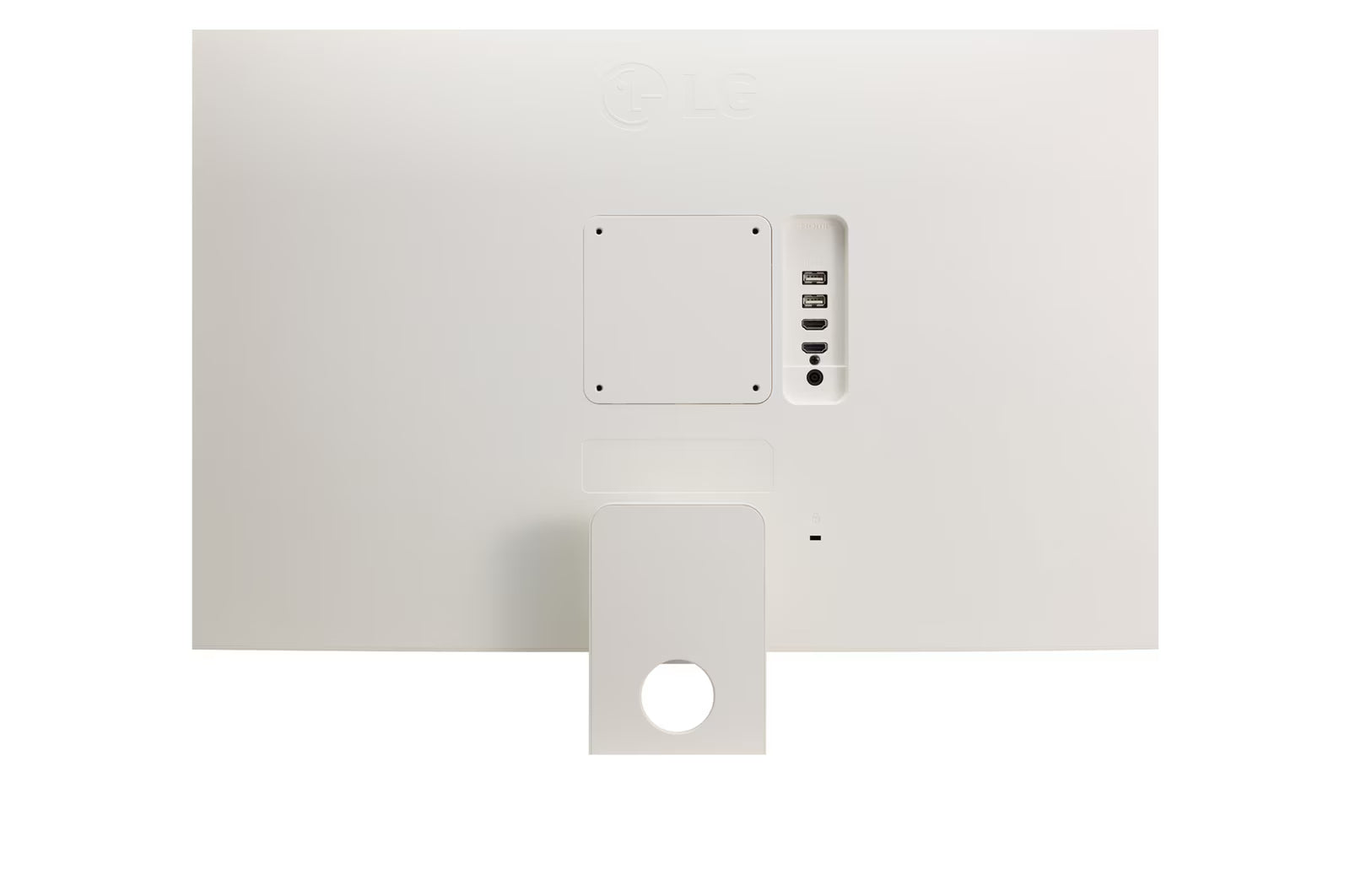 LG 27SRF50F-W Smart monitor hátlapi csatlakozói.