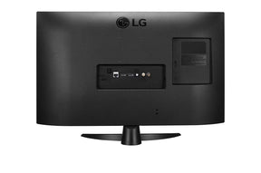 LG 27TQ615S-PZ Smart TV Monitor hátulnézetben, csatalkozókkal.