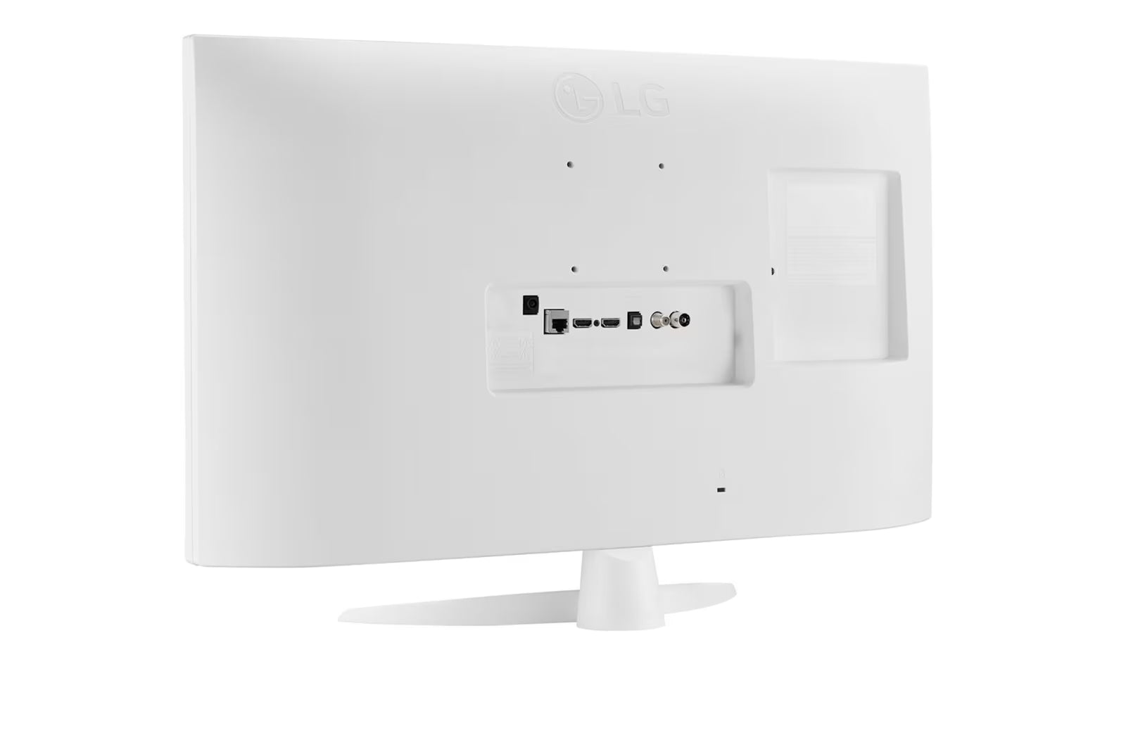 LG 27TQ615S-WZ Smart TV Monitor hátulnézetben, csatlakozókkal.
