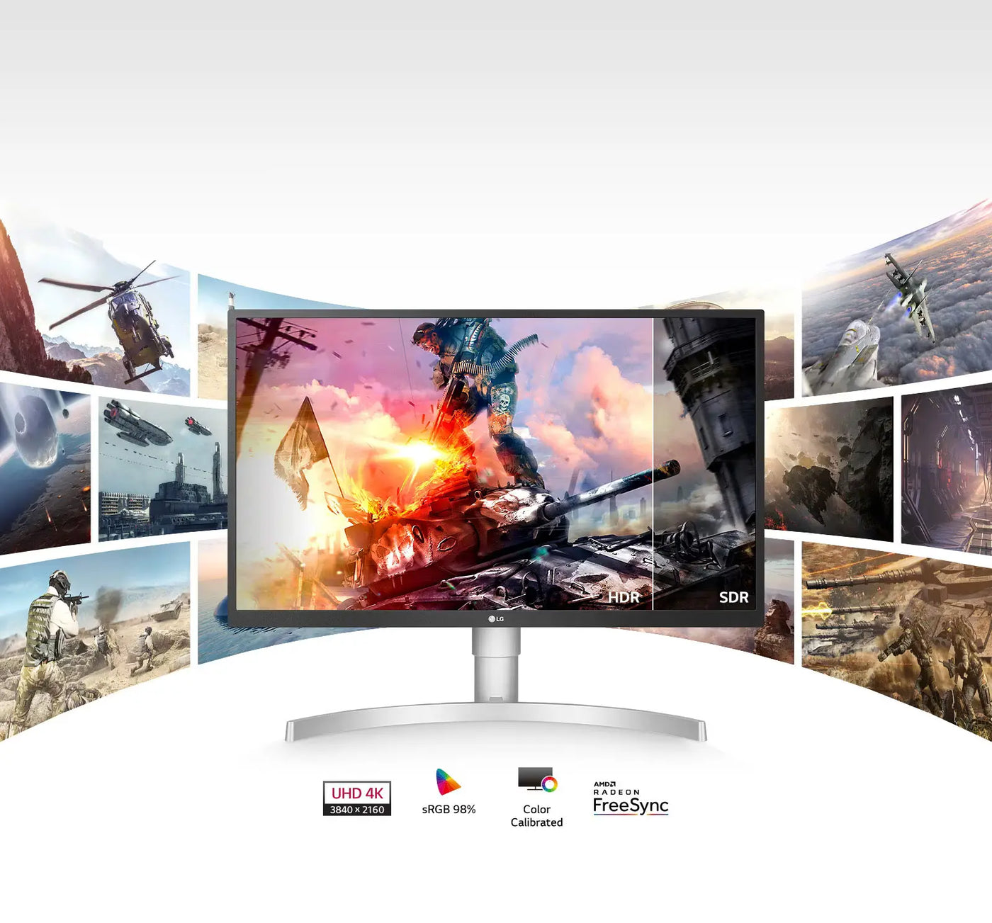 LG 27UL550 monitor hdr10 képminőségének érzékeltetése