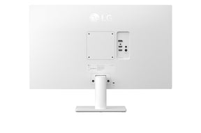 LG 27US500-W Monitor hátulnézetben. 