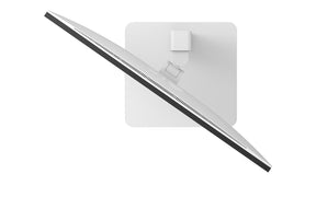 LG 27US550-W Monitor felülnézetben, swivel módban elfordítva balra.