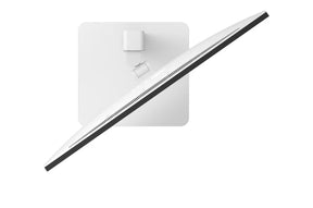 LG 27US550-W Monitor felülnézetben, swivel módban elfordítva jobbra.