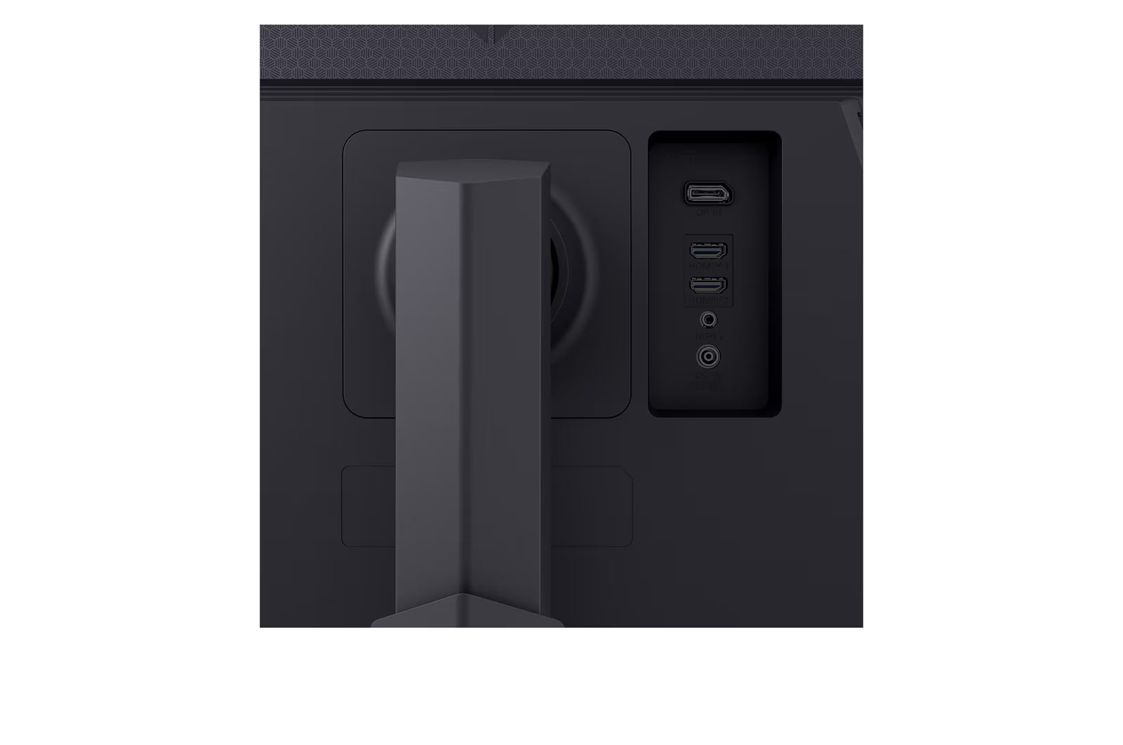 LG 32GS75Q-B Monitor hátlapi csatlakozói.