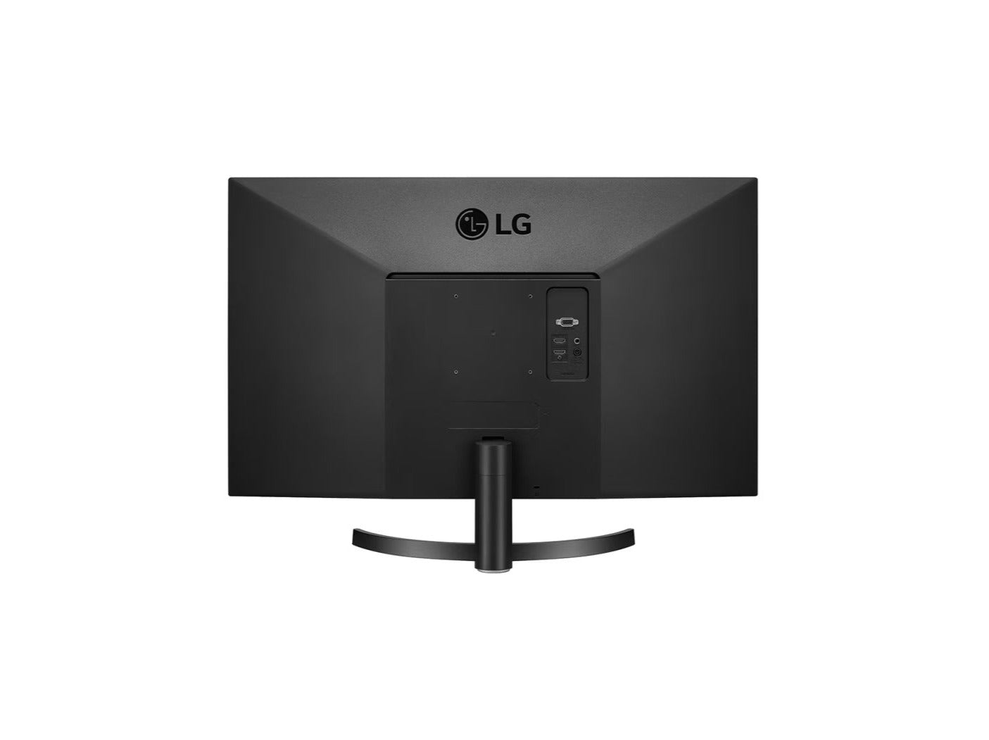 LG 32ML600M Monitor hátulnézetben, talpon.