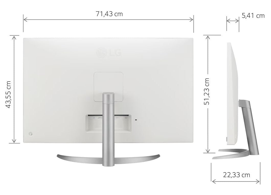 LG 32SQ700S Smart Monitor méretek.