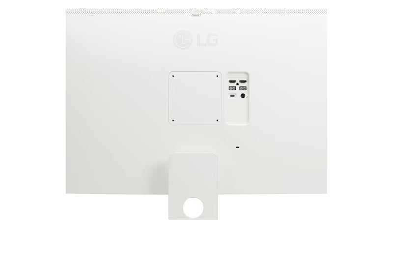 LG 32U721SA-W Monitor hátlapi csatlakozói.