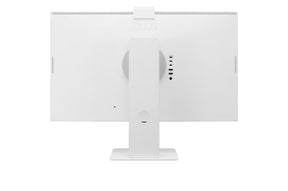 LG 32U850SA-W Monitor hátulnézetben, talpon.