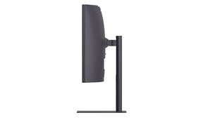 LG 34G630A-B Monitor oldalnézetben talpon.