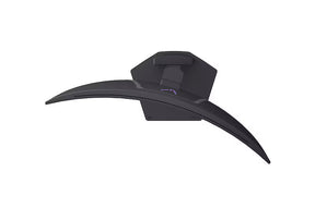 LG 34GX900A-B monitor felülnézetben talpon, swivel módban balra fordítva.