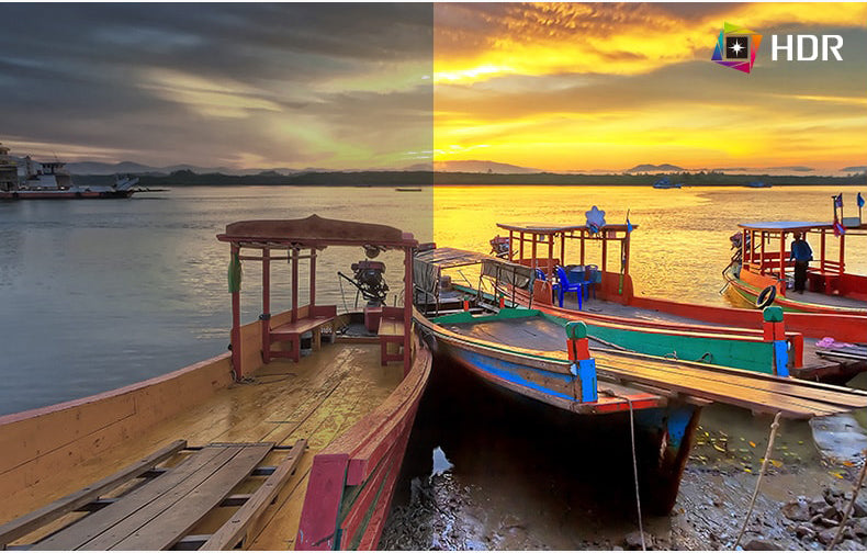  LG 34WP500 monitor HDR10 képminősége a hagyományos képminőséghez képest