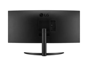 LG 34WR50QC-B Monitor hátulnézetben.