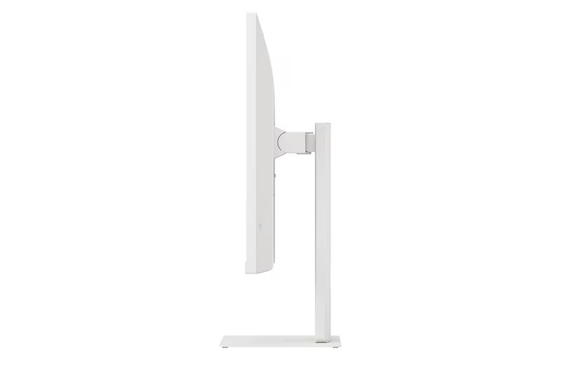 LG 37U730SA-W Monitor oldalnézetben talpon.