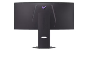 LG 39GX900A-B monitor hátulnézetben talpon, rgb világítás kikapcsolva.