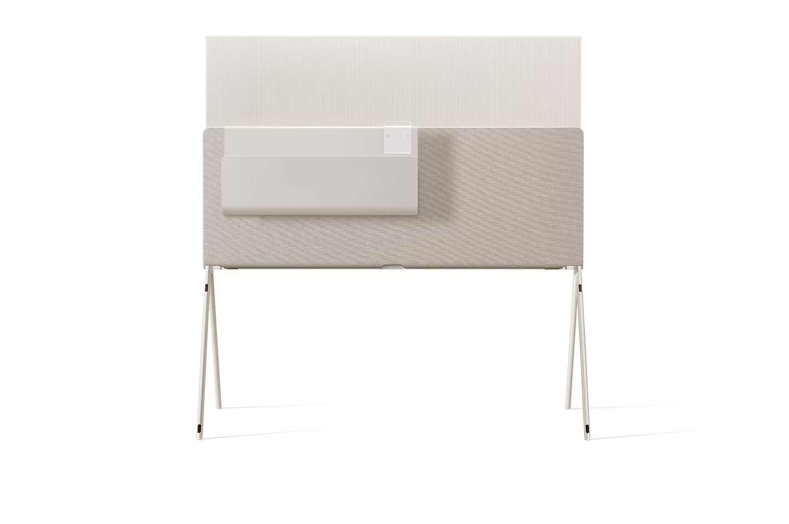 LG 42LX1 OLED televízió hátulnézetben, talpon eszköz tartóval.