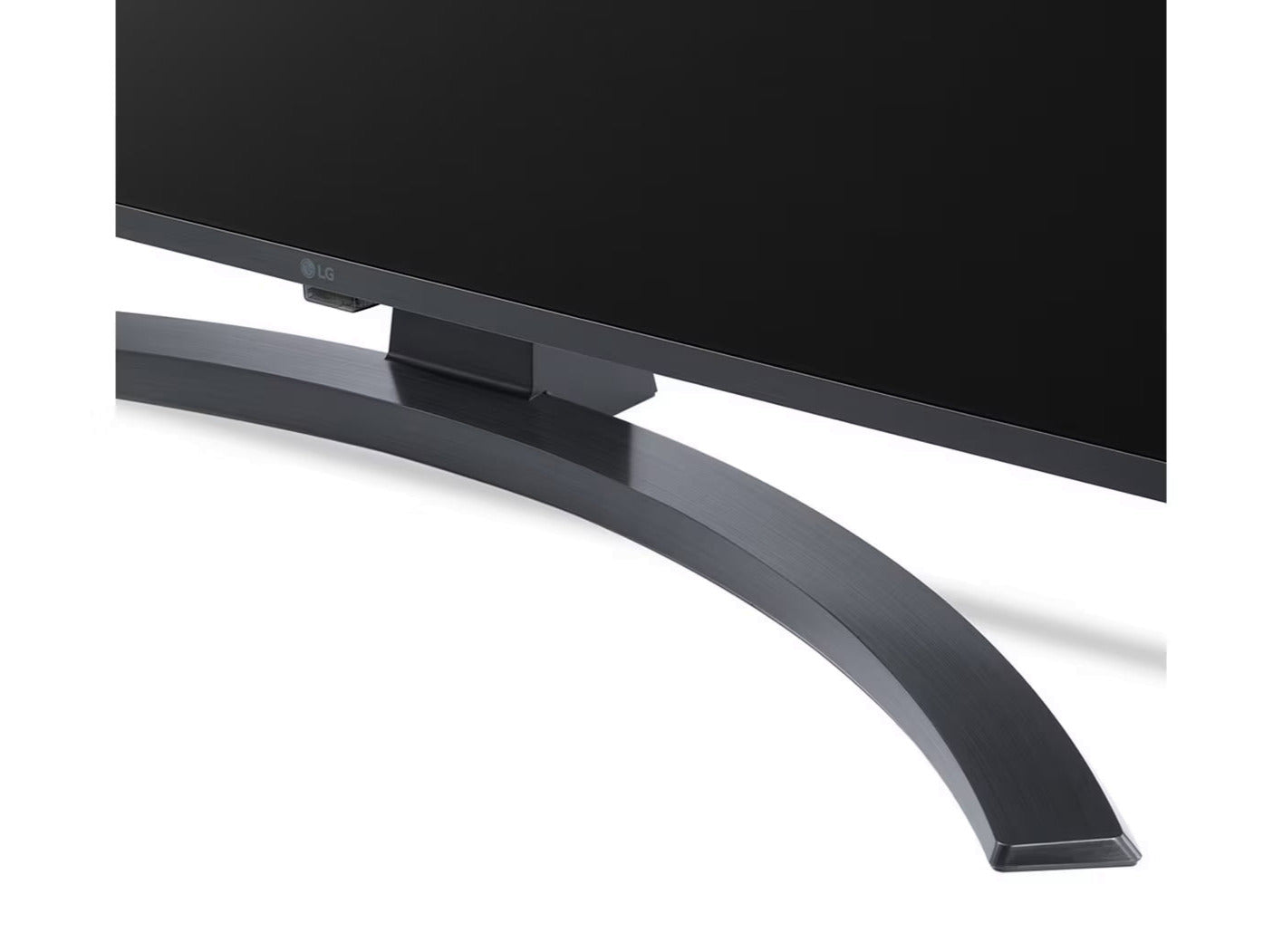 LG 43UP7800 4K Smart TV talpra ráközelítve.