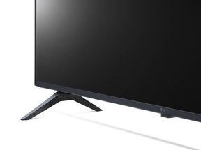 LG 43UP8000 4K Smart TV talpra közelítve. 