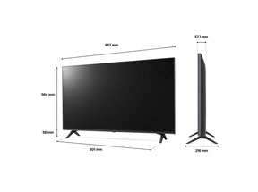 LG 43UQ9000 4K Smart TV méretek.