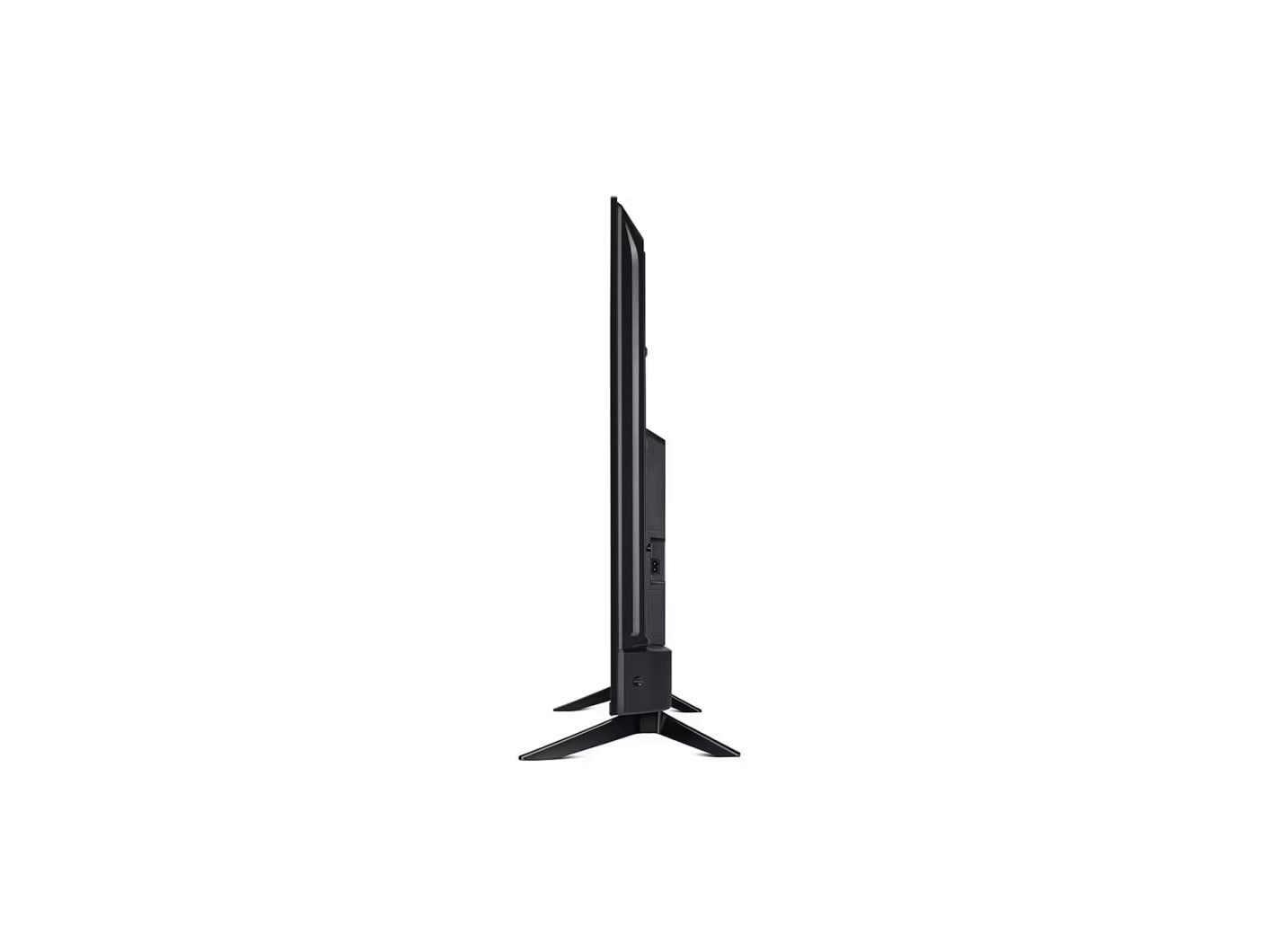 LG 43UR7400 Smart TV oldalnézetben.