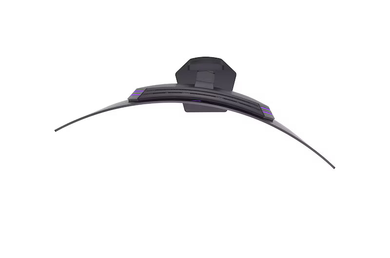 LG 45GX90SA-B monitor felülnézetben talpon, swivel módban balra fordítva.