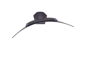 LG 45GX90SA-B monitor felülnézetben talpon, swivel módban jobbra fordítva.