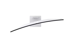 LG 49U950A-W Monitor felülnézetben swivel módban jobbra fordítva.