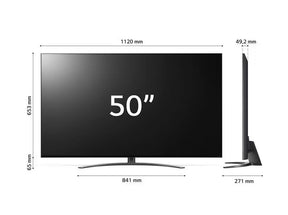 LG 50QNED813QA 4K MiniLED Gaming TV méretek.