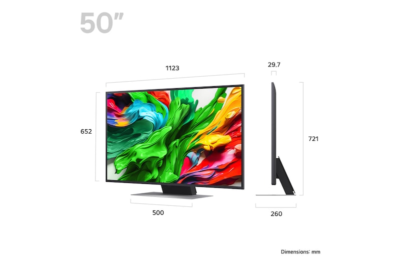 LG 50" QNED87A evo | 4K HDR WebOS AI Smart TV