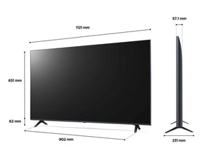 LG 50UQ9000 4K Smart TV méretek.